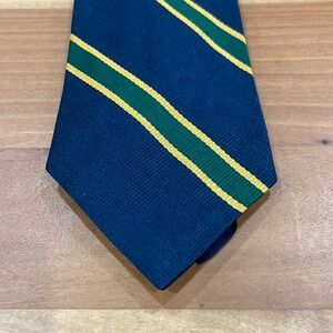 - Blue striped tie Vaughn